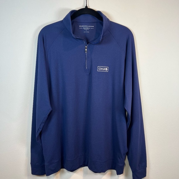 Holderness & Bourne The Westland Pullover Dry Luxe Tailored Fit 1/4 Zip Sz Large - Picture 1 of 16